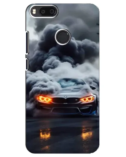 Чехол для Xiaomi Mi A1 / Mi 5X с картинкой «BMW в дыму»