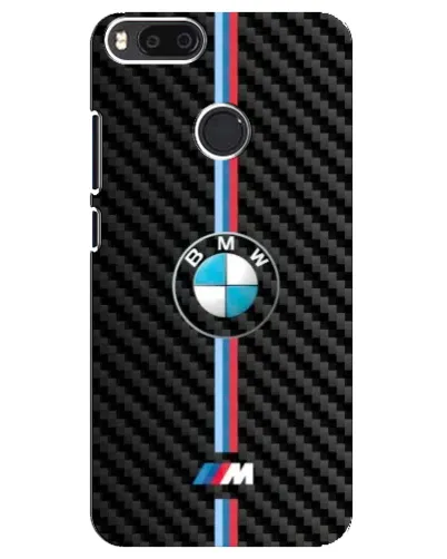 Чехол для Xiaomi Mi A1 / Mi 5X с картинкой «Эмблема BMW и карбон»