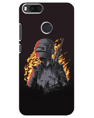 Чехол для Xiaomi Mi A1 / Mi 5X с картинкой «PUBG — огненный силуэт» Чехол для Xiaomi Mi A1 / Mi 5X с картинкой «PUBG — огненный силуэт»