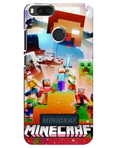 Чехол для Xiaomi Mi A1 / Mi 5X с картинкой «Minecraft герои игры»
