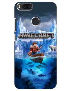 Чехол для Xiaomi Mi A1 / Mi 5X с картинкой «Minecraft ледяной мир»