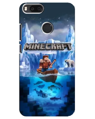 Чехол для Xiaomi Mi A1 / Mi 5X с картинкой «Minecraft ледяной мир»