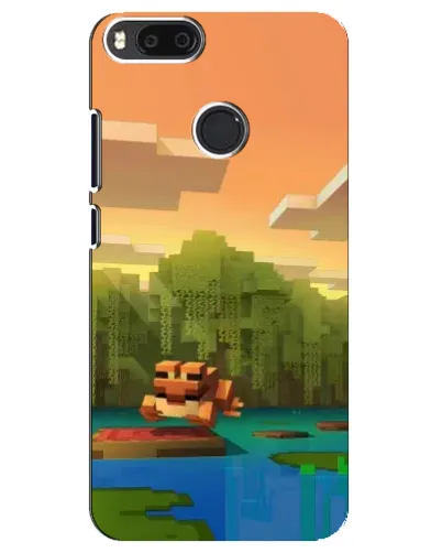 Чехол для Xiaomi Mi A1 / Mi 5X с картинкой «Майнкрафт закат солнца»