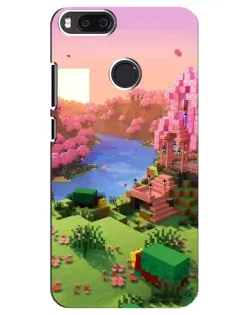 Чехол для Xiaomi Mi A1 / Mi 5X с картинкой «Розовое дерево Minecraft»
