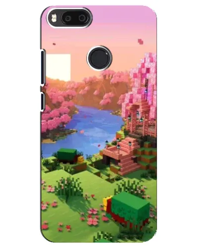 Чехол для Xiaomi Mi A1 / Mi 5X с картинкой «Розовое дерево Minecraft»