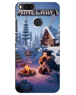 Чехол для Xiaomi Mi A1 / Mi 5X с картинкой «Зимний Minecraft»