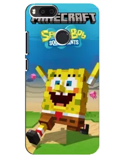 Чохол для Xiaomi Mi A1 / Mi 5X з картинкою «Губка Боб Minecraft» Чохол для Xiaomi Mi A1 / Mi 5X з картинкою «Губка Боб Minecraft»