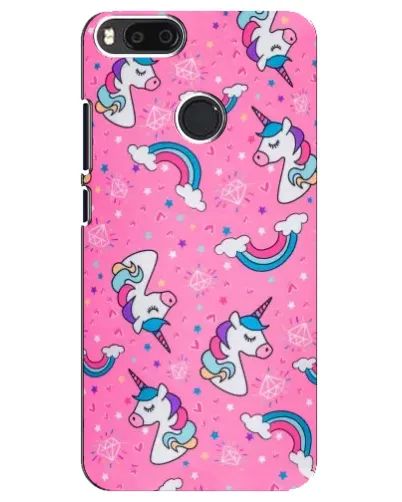 Чехол для Xiaomi Mi A1 / Mi 5X с картинкой «Unicorn паттерн розовый» Чехол для Xiaomi Mi A1 / Mi 5X с картинкой «Unicorn паттерн розовый»
