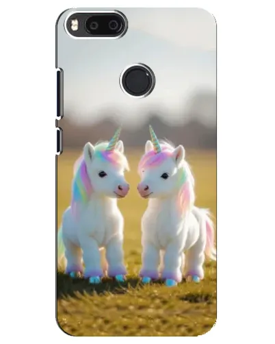 Чехол для Xiaomi Mi A1 / Mi 5X с картинкой «Пара единорогов» Чехол для Xiaomi Mi A1 / Mi 5X с картинкой «Пара единорогов»