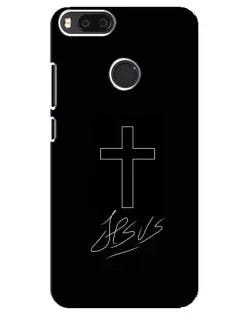 Чехол для Xiaomi Mi A1 / Mi 5X с картинкой «Графический крест Jesus» Чехол для Xiaomi Mi A1 / Mi 5X с картинкой «Графический крест Jesus»