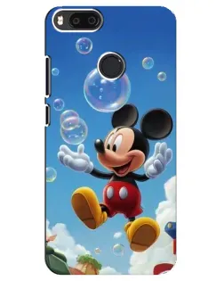 Чехол для Xiaomi Mi A1 / Mi 5X с картинкой «Mickey и мыльные пузыри»