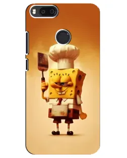 Чехол для Xiaomi Mi A1 / Mi 5X с картинкой «Губка Боб повар»