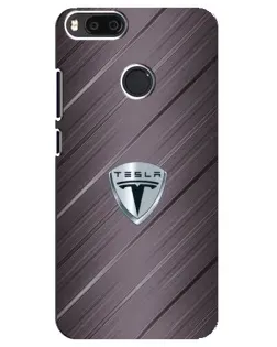 Чехол для Xiaomi Mi A1 / Mi 5X с картинкой «Металлическая текстура Tesla»