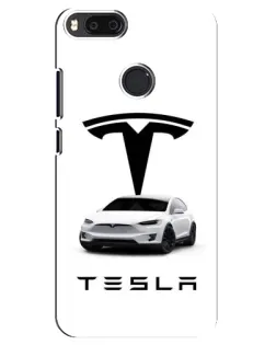 Чехол для Xiaomi Mi A1 / Mi 5X с картинкой «Tesla White Style»