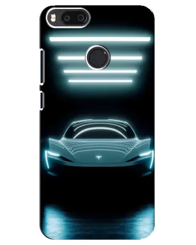 Чехол для Xiaomi Mi A1 / Mi 5X с картинкой «Tesla в неоне» Чехол для Xiaomi Mi A1 / Mi 5X с картинкой «Tesla в неоне»