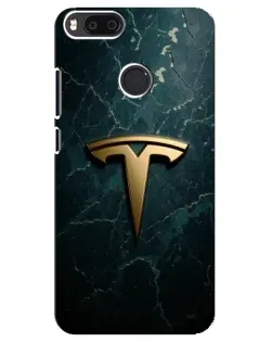 Чехол для Xiaomi Mi A1 / Mi 5X с картинкой «Мраморная Tesla Gold»