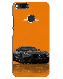 Чехол для Xiaomi Mi A1 / Mi 5X с картинкой «Оранжевый Mercedes AMG»