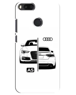 Чехол для Xiaomi Mi A1 / Mi 5X с картинкой «Audi — контрастный дизайн»