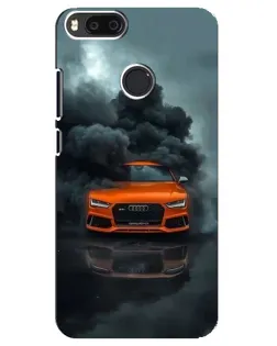 Чехол для Xiaomi Mi A1 / Mi 5X с картинкой «Audi в облаках дыма»
