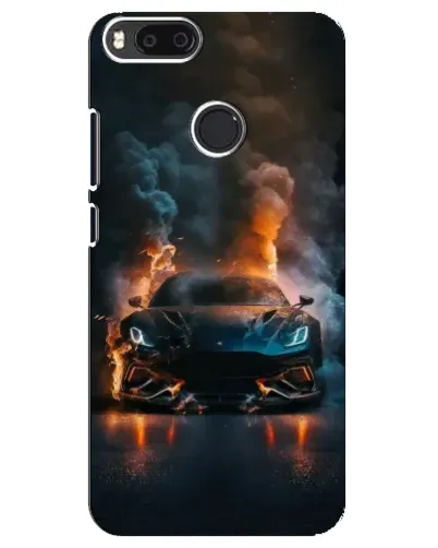 Чехол для Xiaomi Mi A1 / Mi 5X с картинкой «Lamborghini дымная эстетика»