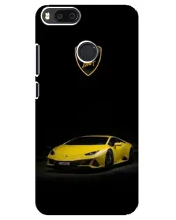 Чехол для Xiaomi Mi A1 / Mi 5X с картинкой «Lamborghini желтый акцент»