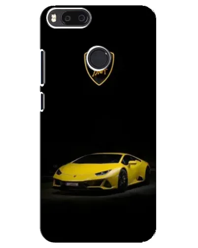 Чехол для Xiaomi Mi A1 / Mi 5X с картинкой «Lamborghini желтый акцент»