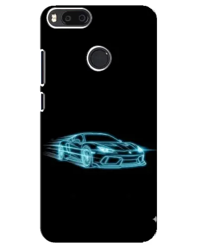 Чехол для Xiaomi Mi A1 / Mi 5X с картинкой «Неоновый контур Lamborghini»