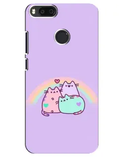 Чехол для Xiaomi Mi A1 / Mi 5X с картинкой «Радужные Пушины»