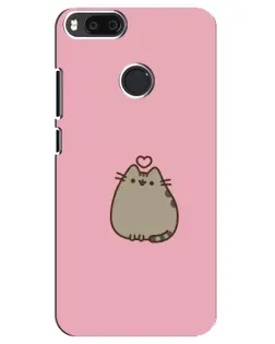 Чехол для Xiaomi Mi A1 / Mi 5X с картинкой «Pusheen сердце»