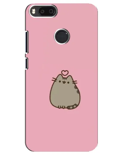 Чехол для Xiaomi Mi A1 / Mi 5X с картинкой «Pusheen сердце»