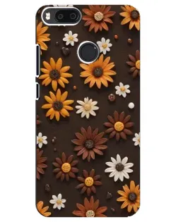 Чехол для Xiaomi Mi A1 / Mi 5X с картинкой «Узор из маленьких подсолнухов»