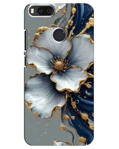 Чехол для Xiaomi Mi A1 / Mi 5X с картинкой «Белый цветок и золотой флюид» Чехол для Xiaomi Mi A1 / Mi 5X с картинкой «Белый цветок и золотой флюид»
