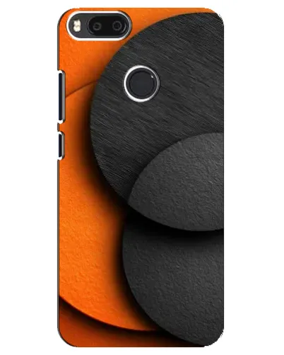 Чехол для Xiaomi Mi A1 / Mi 5X с картинкой «Геометрия оранжевых кругов»