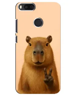 Чехол для Xiaomi Mi A1 / Mi 5X с картинкой «Капибара виктория»