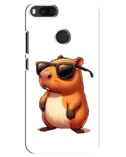 Чехол для Xiaomi Mi A1 / Mi 5X с картинкой «Капибара в очках»