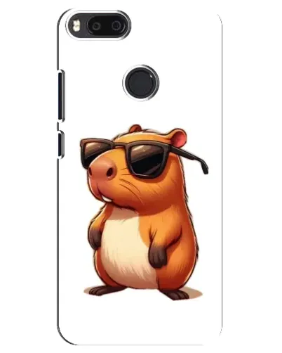 Чехол для Xiaomi Mi A1 / Mi 5X с картинкой «Капибара в очках»