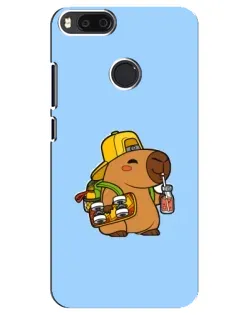 Чехол для Xiaomi Mi A1 / Mi 5X с картинкой «Капибара на скейте»