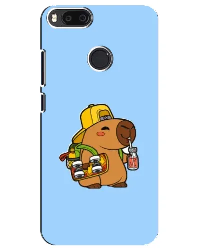 Чехол для Xiaomi Mi A1 / Mi 5X с картинкой «Капибара на скейте»