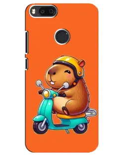 Чехол для Xiaomi Mi A1 / Mi 5X с картинкой «Капибара на скутере»