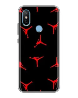 Чехол для Xiaomi Mi6X с картинкой «Jordan Red Pattern»