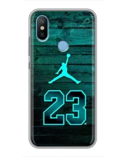 Чехол для Xiaomi Mi6X с картинкой «Jordan Cyan 23»