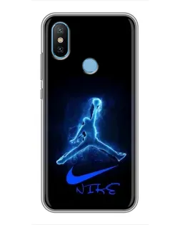 Чехол для Xiaomi Mi6X с картинкой «Jordan Neon Blue»