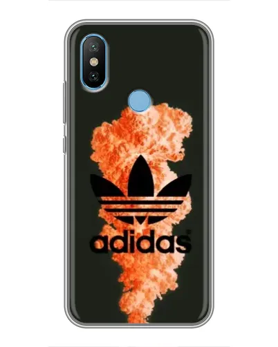 Чехол для Xiaomi Mi6X с картинкой «Оранжевый дым Adidas»