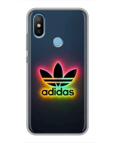 Чехол для Xiaomi Mi6X с картинкой «Неоновый Adidas»