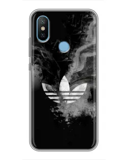 Чехол для Xiaomi Mi6X с картинкой «Абстрактный дым Adidas»