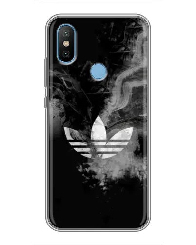 Чехол для Xiaomi Mi6X с картинкой «Абстрактный дым Adidas»