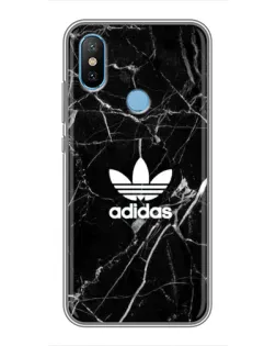 Чехол для Xiaomi Mi6X с картинкой «Белый мрамор Adidas»