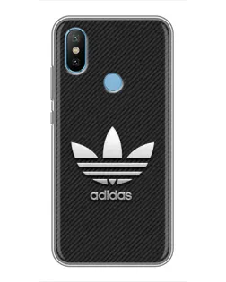 Чехол для Xiaomi Mi6X с картинкой «Adidas Карбоновая текстура»