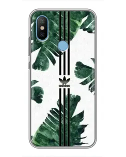 Чехол для Xiaomi Mi6X с картинкой «Пальмовые листья адидас»