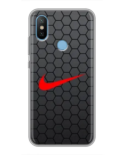 Чехол для Xiaomi Mi6X с картинкой «Nike — карбоновая сетка»